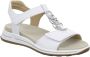 Ara 1234826~~~~~~~~~~~~~~~~~~~~~~~ Platte sandalenDames Sandalen Wit beige - Thumbnail 11