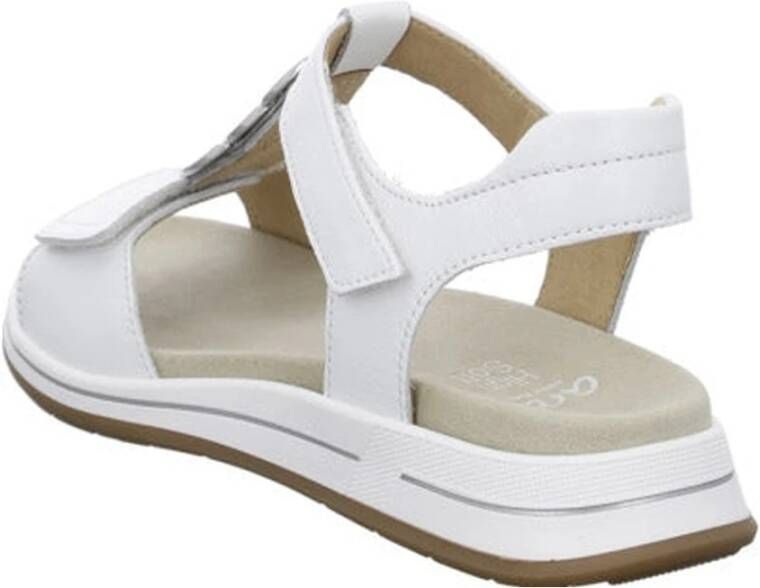 Ara Flat Sandals White Dames