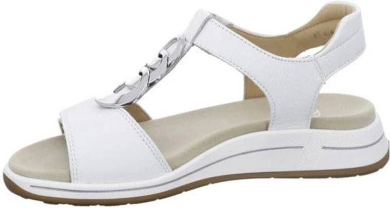 Ara Flat Sandals White Dames