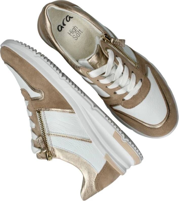 Ara Gouden Accent Bamboe Voering Sneaker Multicolor Dames