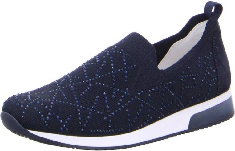 Ara Lissabon 2 Fusion4 Slip Ons Blauw Dames