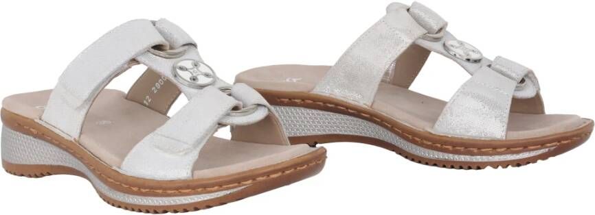Ara Off White Dames Slide Sandaal White Dames