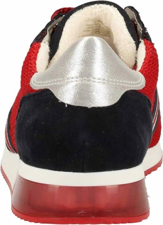 ara Rode Dames Sneakers Platte Rubberen Zool