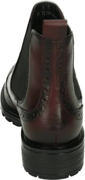 ara Sportief Mid Bordeaux Leren Sneakers