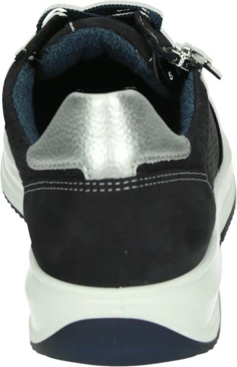 ara Sportieve Lage Damesschoenen Blauw Nubuck