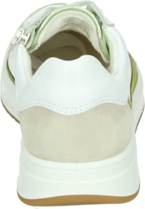 ara Sportieve Lage Damesschoenen Wit Patroon