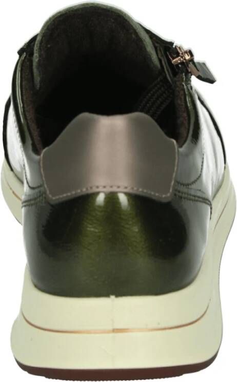 ara Sportieve Lage Groene Sneakers met Uitneembaar Voetbed