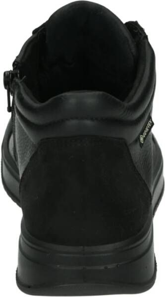 ara Sportieve Zwarte Leren Sneakers