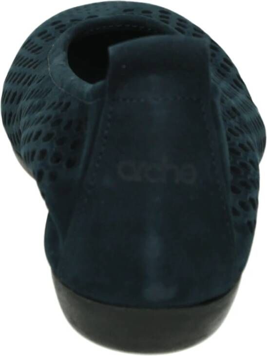 Arche Blauwe Ballerina Schoenen met Latex Zool