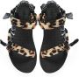 Arizona Love Leopard Print Sandalen met Brede Banden en Comfortabele Zool Black Dames - Thumbnail 3