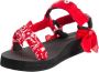 Arizona Love Trekky Bandana Sandals Rood Dames - Thumbnail 3