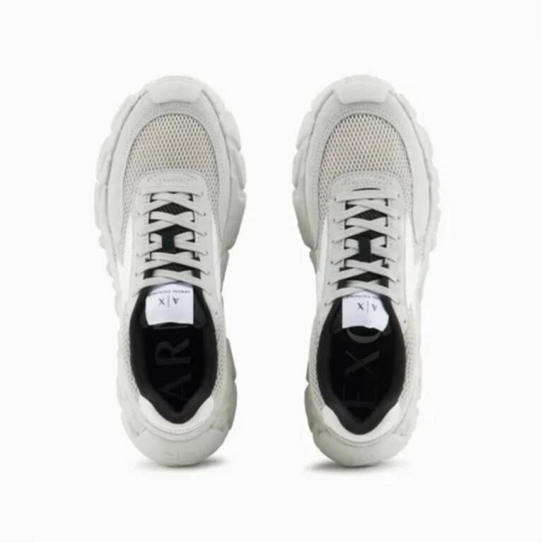 Armani Exchange 3D Logo Sneakers Grijs Gray Heren