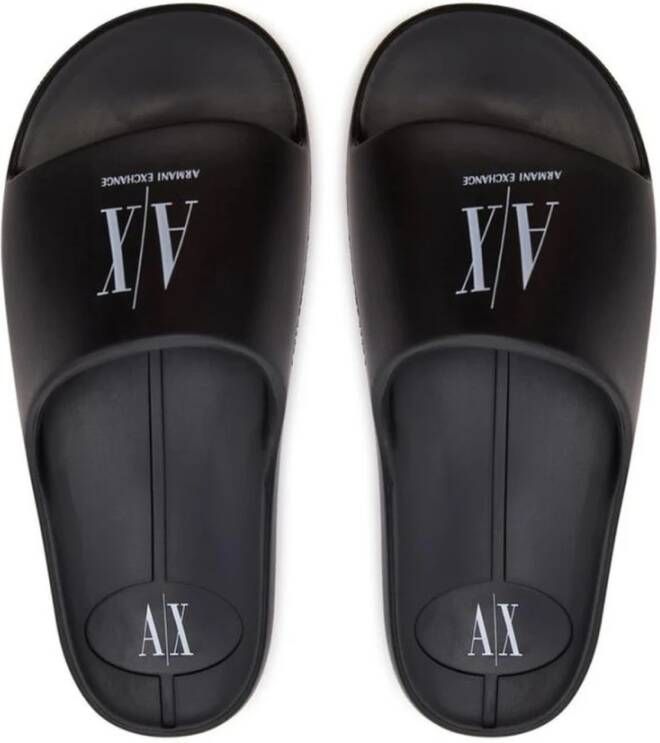 Armani Exchange Band sandaal met 2cm hak Black Dames