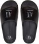 Armani Exchange Zwarte en witte polyethyleen sandalen Black Dames - Thumbnail 11