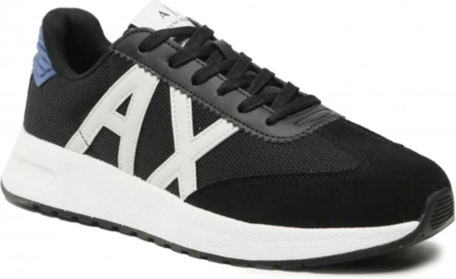 Armani Exchange Basket homme noir Xux071 Zwart Heren