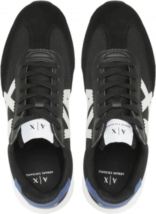 Armani Exchange Basket homme noir Xux071 Zwart Heren