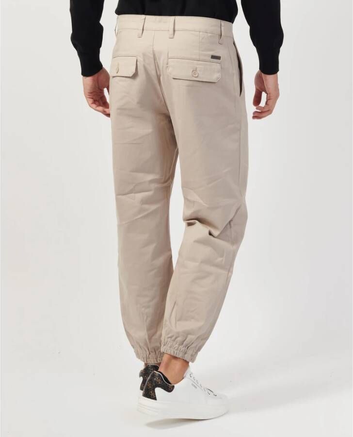 Armani Exchange Beige Joggers met Elastische Boord