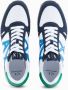 Armani Exchange Blauwe Mesh Suède Sneakers Multicolor Heren - Thumbnail 3