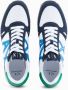 Armani Exchange Blauwe Mesh Suède Sneakers Multicolor Heren - Thumbnail 2