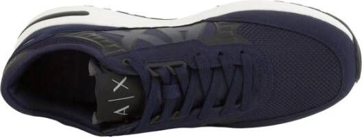 Armani Exchange Blauwe Sneaker voor een Stijlvolle Look