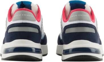 Armani Exchange Blauwe Sneakers Stijlvol Casual Sportief Multicolor Heren