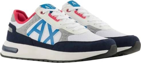 Armani Exchange Blauwe Sneakers Stijlvol Casual Sportief Multicolor Heren