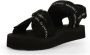Armani Exchange Flat Sandals Black Heren - Thumbnail 2