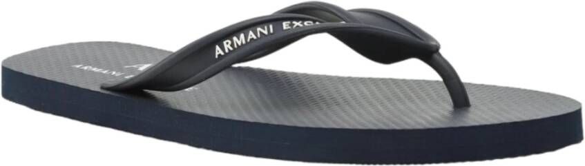 Armani Exchange Flip Flops Blauw Heren