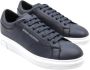 Armani Exchange Blauwe Leren Sportieve Sneakers met Rubberen Zool Blue Heren - Thumbnail 10