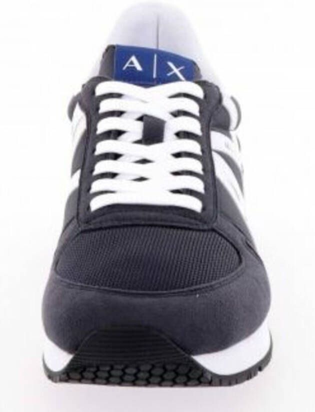 Armani Exchange Men Shoes Laced Blu Bianco Ss22 Blauw Heren