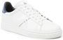 Armani Exchange Gestikte Logo Sneakers White Heren - Thumbnail 7