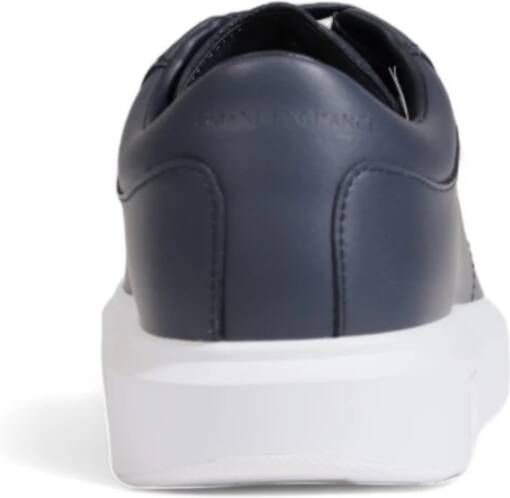 Armani Exchange Leren Herensneakers Lente Zomer Collectie Blue Heren