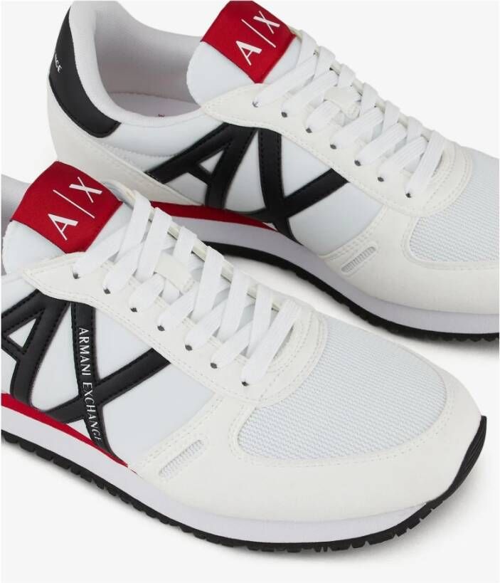 Armani Exchange Low-Top Sneakers Wit Heren