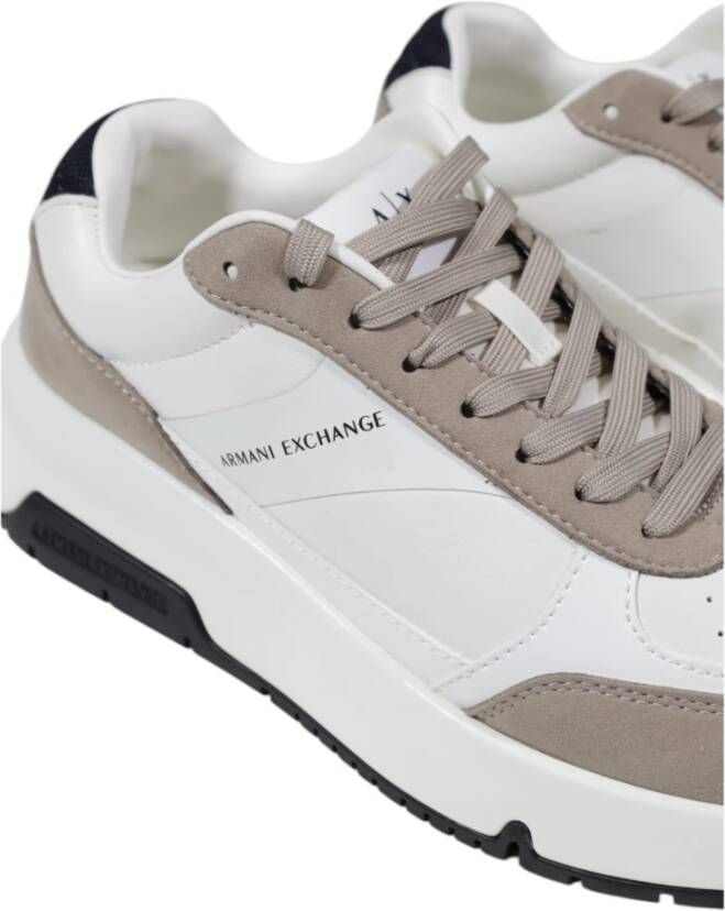 Armani Exchange Beige Polyester Sneakers voor Mannen Beige Heren - Foto 4