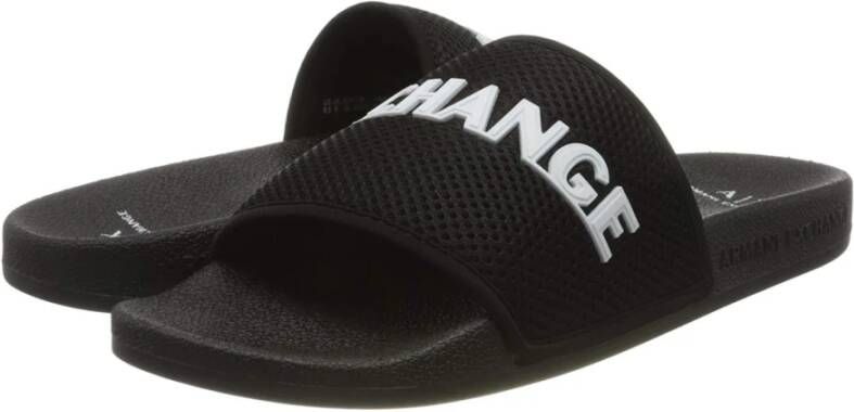 Armani Exchange Mesh Sandal Indigo Orange Stijlvol Xup001Xv087K519 Black Heren