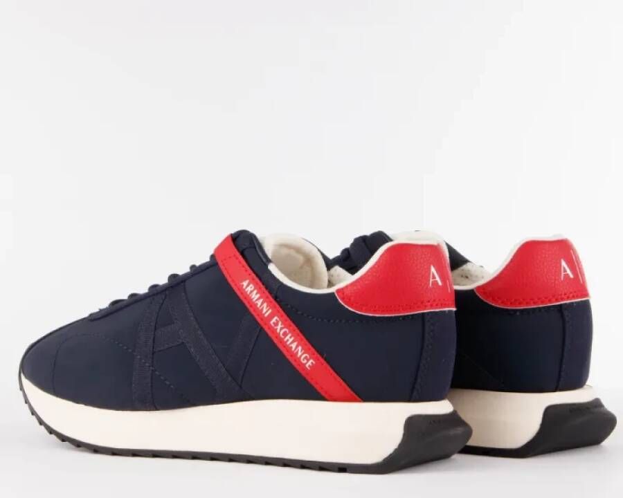 Armani Exchange Navy Blauwe Urban Sneakers