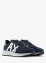 Armani Exchange Sneakers met Ronde Neus en Rubberen Zool Blue Heren - Thumbnail 4