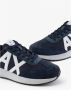 Armani Exchange Sneakers met Ronde Neus en Rubberen Zool Blue Heren - Thumbnail 6