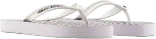 Armani Exchange Sliders Wit Dames