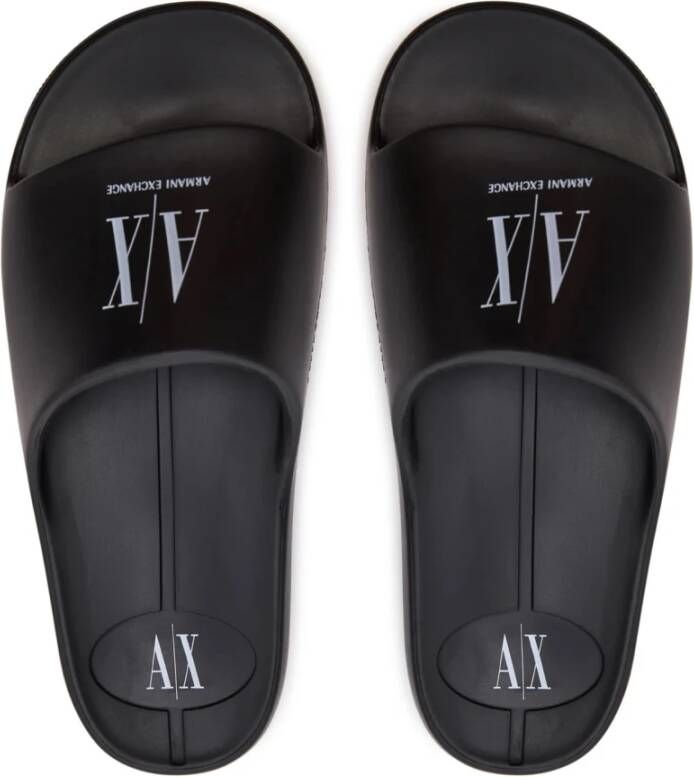 Armani Exchange Slippers Black Dames