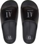 Armani Exchange Zwarte en witte polyethyleen sandalen Black Dames - Thumbnail 21