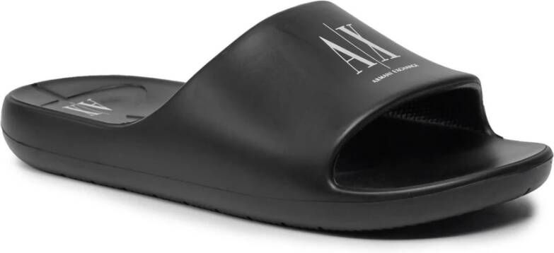 Armani Exchange Slippers Black Heren