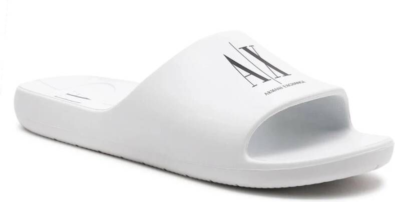 Armani Exchange Slippers White Heren