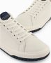 Armani Exchange Witte en blauwe lage profiel sneakers White Heren - Thumbnail 4