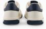 Armani Exchange Witte en blauwe lage profiel sneakers White Heren - Thumbnail 6