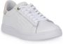 Emporio Armani EA7 Witte leren sneakers met adelaarslogo White Dames - Thumbnail 10