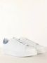 Armani Exchange Witte Leren Sneakers Venice Stijl White Heren - Thumbnail 11
