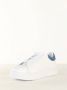 Armani Exchange Witte Leren Sneakers Venice Stijl White Heren - Thumbnail 12