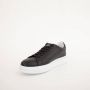 Armani Exchange Zwarte Casual Leren Sneakers voor Mannen Black Heren - Thumbnail 8