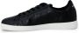 Armani Exchange Zwarte lage profiel sneakers met reliëf logo print Zwart Heren - Thumbnail 3